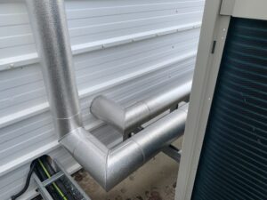 external pipework for a chiller fully insulated and cladding supplied by Lagforce